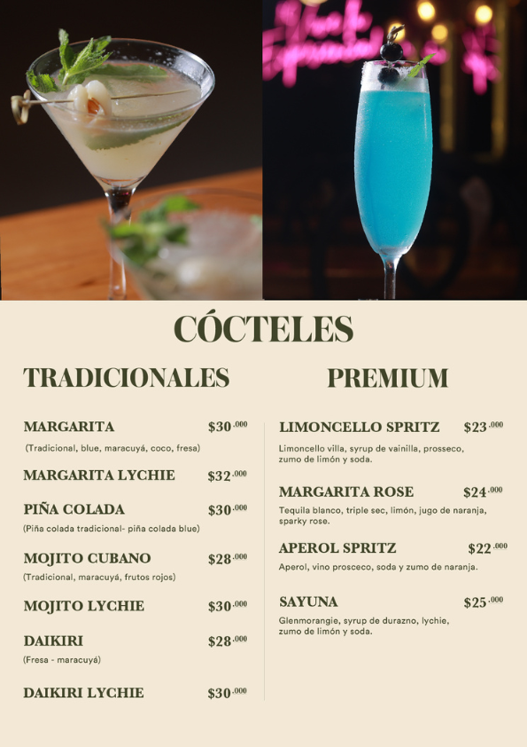 Menú